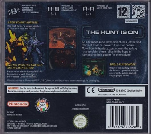 Metroid Prime Hunters - Nintendo DS (ENG) (A Grade) 